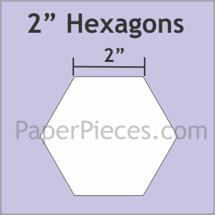 2 Inch Hexagons Small Pack EPP Pieces 25PK – Watergirl Quilt Co.